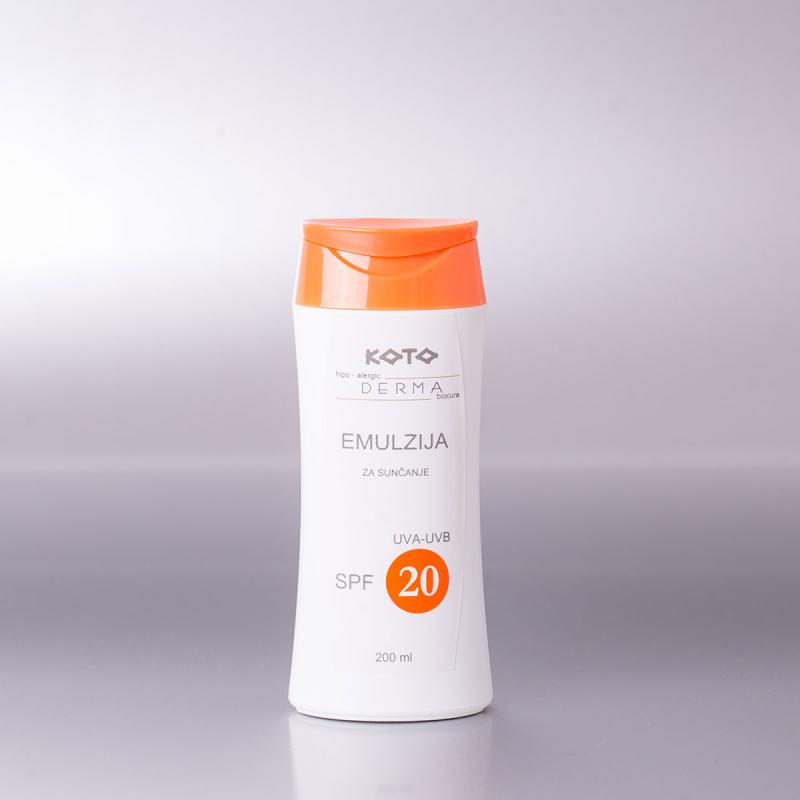 Emulzija za sunčanje SPF 20 - 200ml